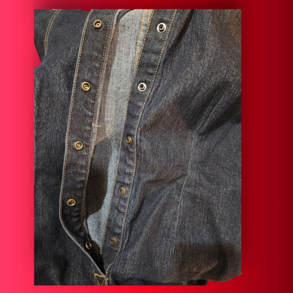 NWOT Fubu Collection Denim Jeans Pullover - Picture 4 of 5